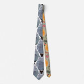 Geometrische pinguïn Huddle Print Stropdas (Voorkant)