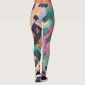 Geometrische pixel leggings (Achterkant)