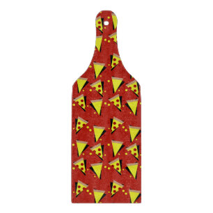 Geometrische Pizza Pepperoni Italiaanse Snee Snijplank