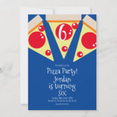 Geometrische Pizza Slices Party Toppings Birthday Kaart (Voorkant)