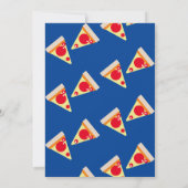 Geometrische Pizza Slices Party Toppings Birthday Kaart (Achterkant)