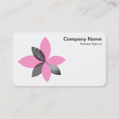 Geometrische plant ventilator - Roze Visitekaartje (Voorkant)