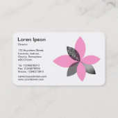 Geometrische plant ventilator - Roze Visitekaartje (Achterkant)