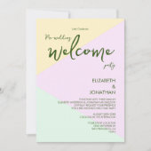 Geometrische plattegrond voor bruiloft kaart (Voorkant)