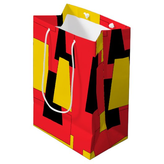 Geometrische Pleasure Medium Cadeauzakje (Voorkant Gekanteld)