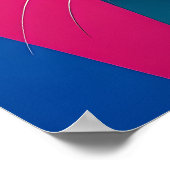 Geometrische Pop Art Kat Poster (Hoek)