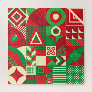 Geometrische Pop: Kleurrijke Abstracte Tegels. Legpuzzel