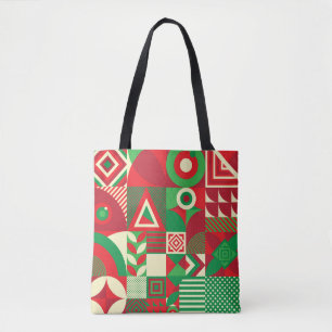 Geometrische Pop: Kleurrijke Abstracte Tegels. Tote Bag