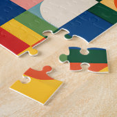 Geometrische primaire vormen 30 stukken oversized legpuzzel (Zijkant)