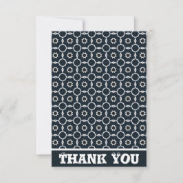 Geometrische print bedankkaart