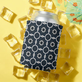 Geometrische print blikjeskoeler