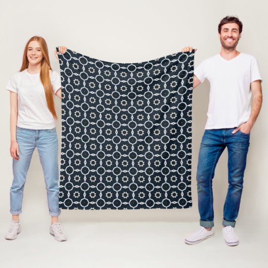 Geometrische print fleece deken (In situ)