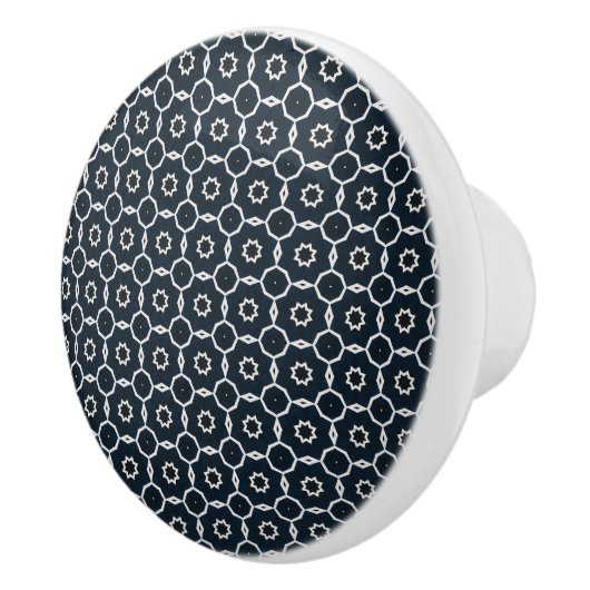 Geometrische print keramische knop (Rechts)