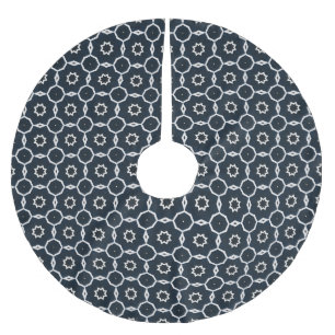 Geometrische print kerstboom rok