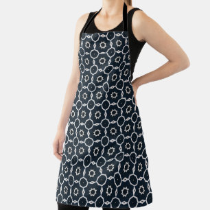 Geometrische print schort