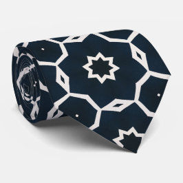 Geometrische print stropdas