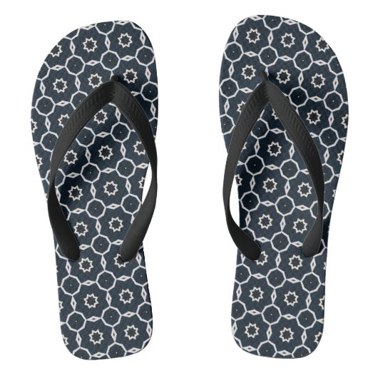 Geometrische print teenslippers (Voetbed)