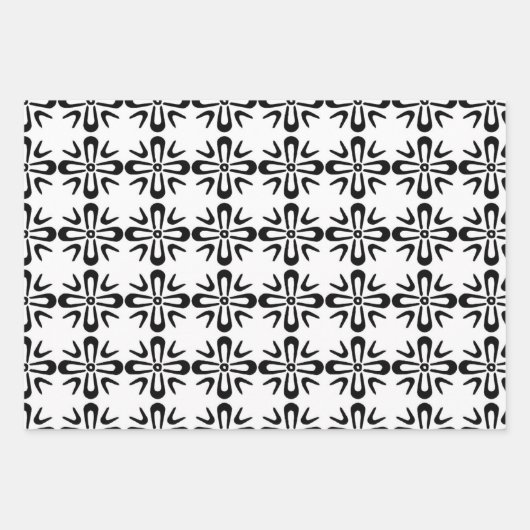 Geometrische print Verpakking Papieren Bladen Set  Inpakpapier Vel (Voorkant)