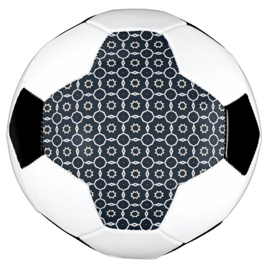 Geometrische print voetbal (Gedraaid)