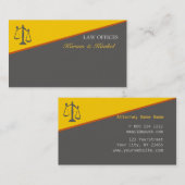 Geometrische procureur-generaal Afstuderen justiti Visitekaartje (Voorkant / Achterkant)