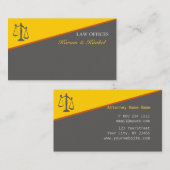 Geometrische procureur-generaal Afstuderen justiti Visitekaartje (Voorkant / Achterkant)