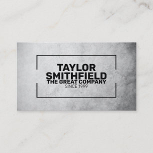 Geometrische professionele moderne betongrijs visitekaartje