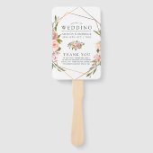 Geometrische programma voor blinden en Rozen Gold  Handwaaier (Voorkant)