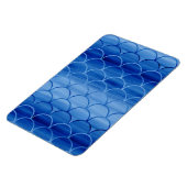 Geometrische Pruisische Blauwe Waterverf Ventilato Magneet (Linkerzijde)