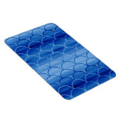 Geometrische Pruisische Blauwe Waterverf Ventilato Magneet (Rechterzijde)