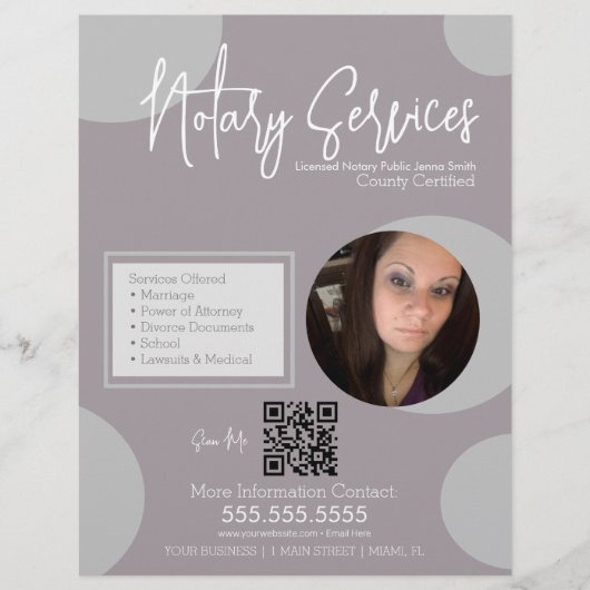 Geometrische publieke notariscode QR-code voor het Flyer (Voorkant)