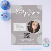 Geometrische publieke notariscode QR-code voor het Flyer (Enkel)