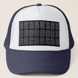 Geometrische Pulse Foam Trucker Hoed Pet
