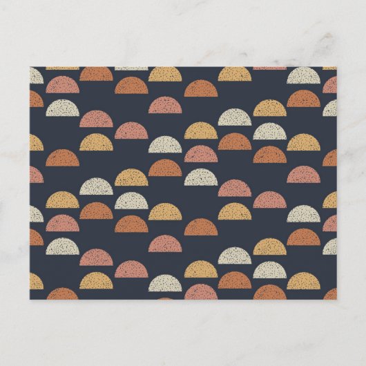 Geometrische puntcirkelpatroon feestdagenkaart (Voorkant)