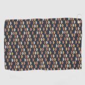 Geometrische puntcirkelpatroon golfhanddoek (Horizontaal)