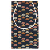 Geometrische puntcirkelpatroon klein cadeauzakje (Achterkant)