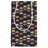 Geometrische puntcirkelpatroon klein cadeauzakje (Voorkant)