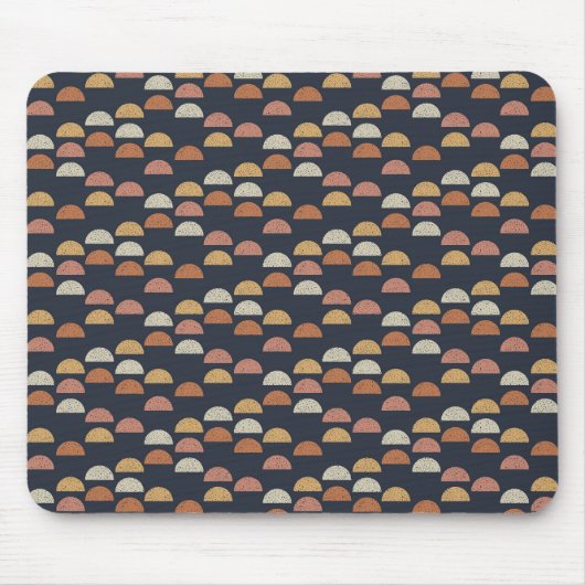 Geometrische puntcirkelpatroon muismat (Voorkant)