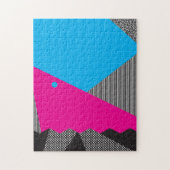 Geometrische puzzel van 80 jaar legpuzzel (Verticaal)