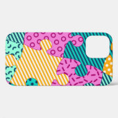 Geometrische puzzels: Memphis Banner. Case-Mate iPhone Case (Achterkant (horizontaal))