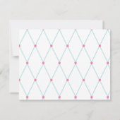 Geometrische raspatroon, aangepast notitiekaartje (Achterkant)