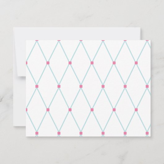 Geometrische raspatroon, aangepast notitiekaartje (Achterkant)