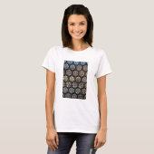 Geometrische raster, India T-shirt (Voorkant volledig)