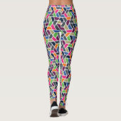 Geometrische raster leggings (Achterkant)