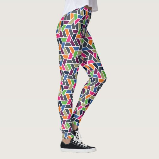 Geometrische raster leggings (Rechts)