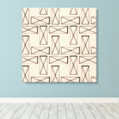 Geometrische rechthoek X ontwerp Canvas Afdruk (Insitu (Houten vloer))