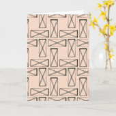 Geometrische rechthoek X ontwerp Kaart (Gele Bloem)