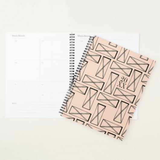Geometrische rechthoek X ontwerp Planner (Display)
