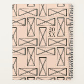 Geometrische rechthoek X ontwerp Planner (Achterkant)