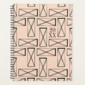 Geometrische rechthoek X ontwerp Planner (Voorkant)