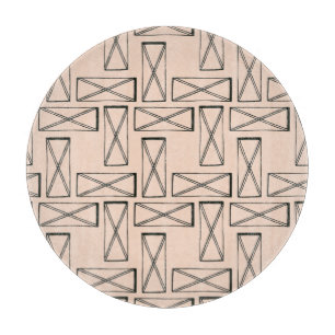 Geometrische rechthoek X ontwerp Snijplank